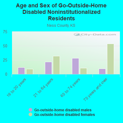 Age and Sex of Go-Outside-Home Disabled Noninstitutionalized Residents