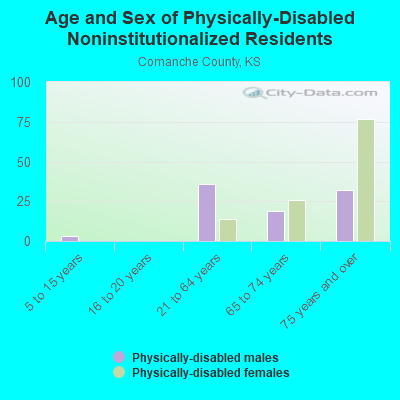 Age and Sex of Physically-Disabled Noninstitutionalized Residents