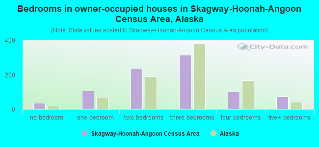 Bedrooms in owner-occupied houses in Skagway-Hoonah-Angoon Census Area, Alaska