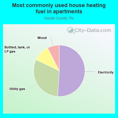 Most commonly used house heating fuel in apartments