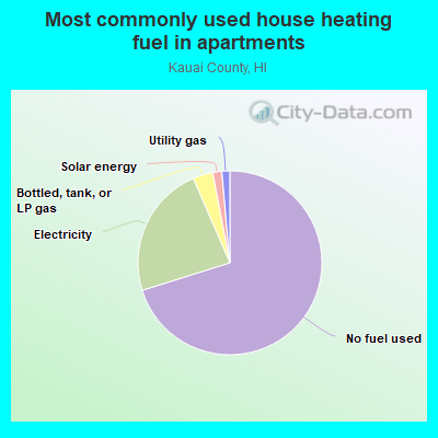 Most commonly used house heating fuel in apartments