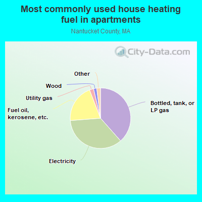 Most commonly used house heating fuel in apartments