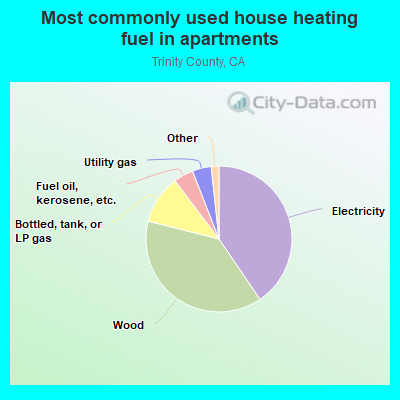 Most commonly used house heating fuel in apartments