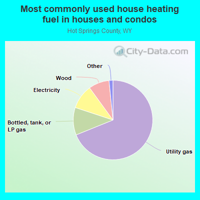 Most commonly used house heating fuel in houses and condos