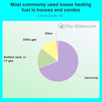 Most commonly used house heating fuel in houses and condos