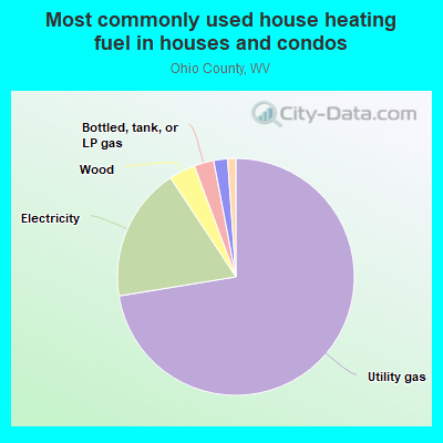 Most commonly used house heating fuel in houses and condos