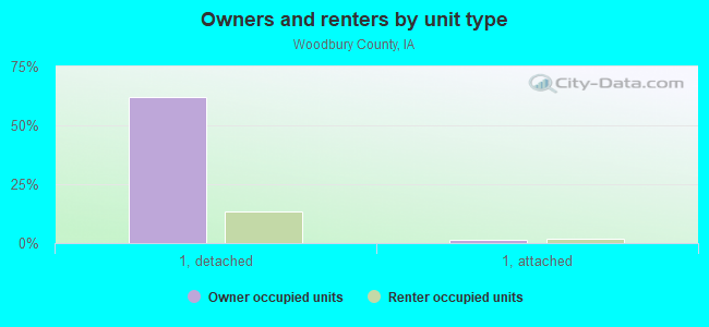 Owners and renters by unit type