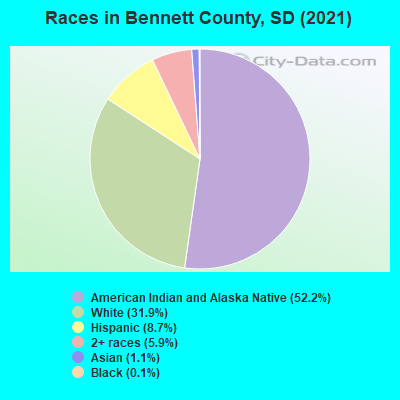 Races in Bennett County, SD (2019)