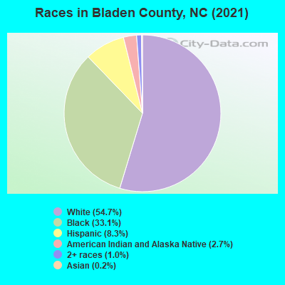 Races in Bladen County, NC (2019)
