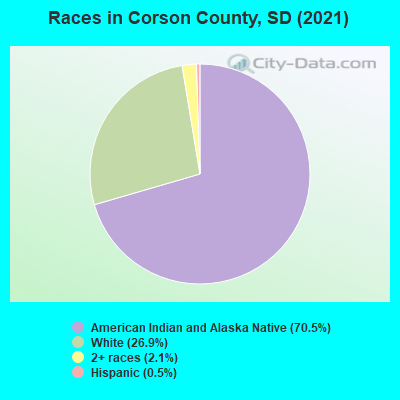 Races in Corson County, SD (2019)
