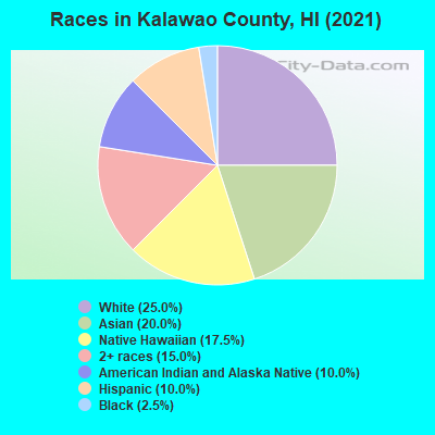 Races in Kalawao County, HI (2019)
