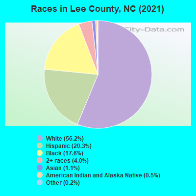 Races in Lee County, NC (2022)