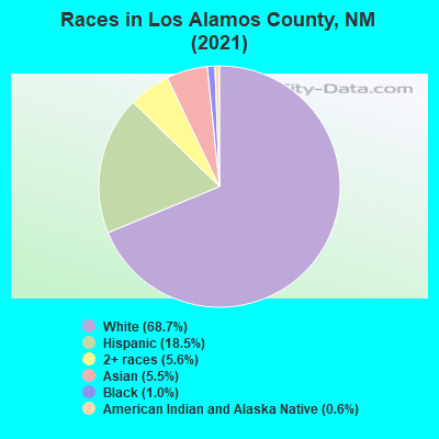 Races in Los Alamos County, NM (2019)