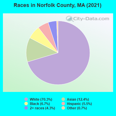 Races in Norfolk County, MA (2021)