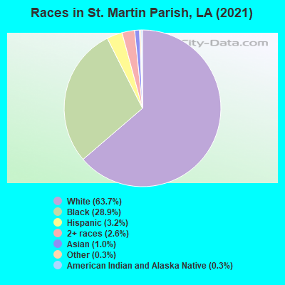 Races in St. Martin Parish, LA (2019)
