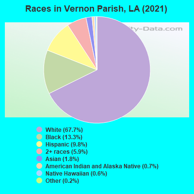 Races in Vernon Parish, LA (2019)