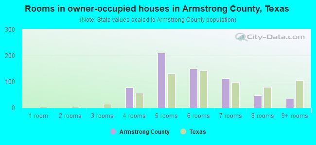 Rooms in owner-occupied houses in Armstrong County, Texas