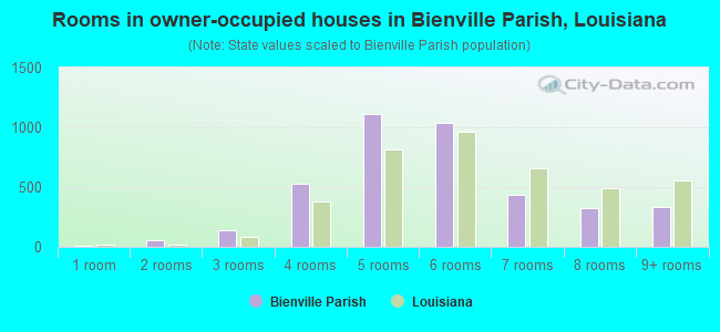 Rooms in owner-occupied houses in Bienville Parish, Louisiana