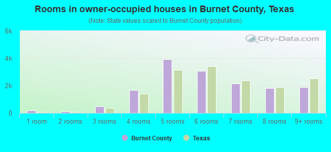 Rooms in owner-occupied houses in Burnet County, Texas