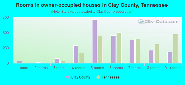 Rooms in owner-occupied houses in Clay County, Tennessee