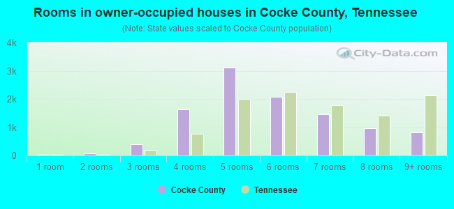 Rooms in owner-occupied houses in Cocke County, Tennessee