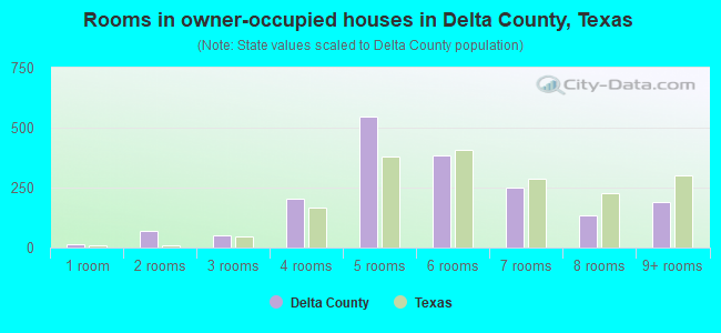 Rooms in owner-occupied houses in Delta County, Texas