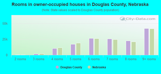 Rooms in owner-occupied houses in Douglas County, Nebraska