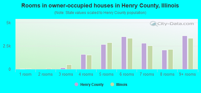 Rooms in owner-occupied houses in Henry County, Illinois