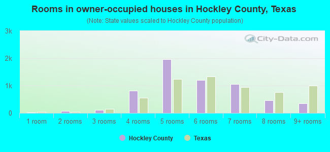 Rooms in owner-occupied houses in Hockley County, Texas