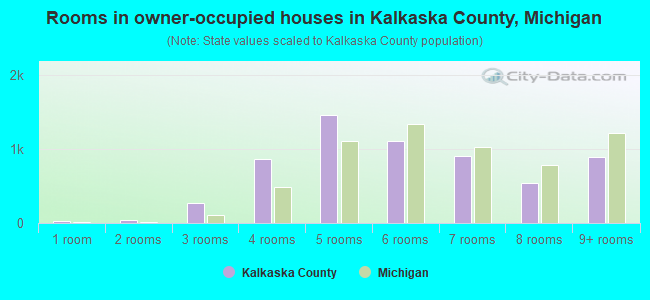 Rooms in owner-occupied houses in Kalkaska County, Michigan