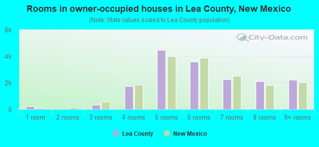 Rooms in owner-occupied houses in Lea County, New Mexico