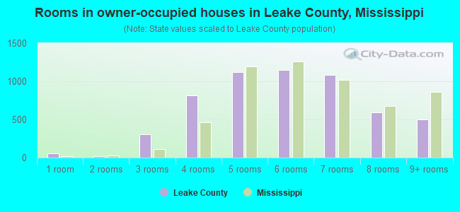 Rooms in owner-occupied houses in Leake County, Mississippi
