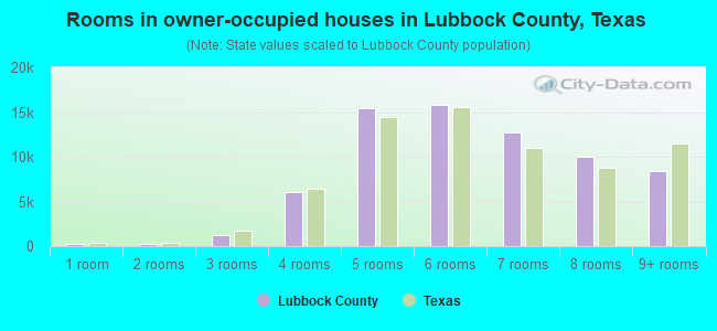 Rooms in owner-occupied houses in Lubbock County, Texas