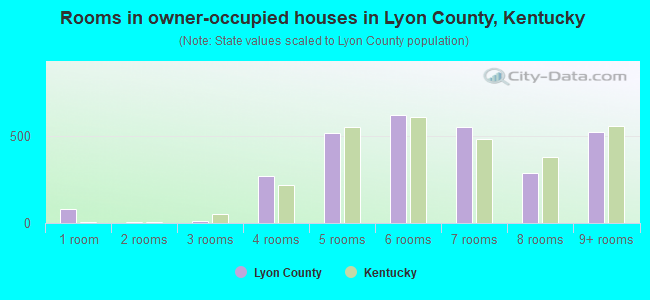 Rooms in owner-occupied houses in Lyon County, Kentucky