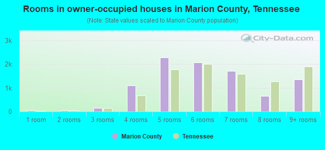Rooms in owner-occupied houses in Marion County, Tennessee