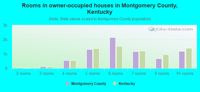 Rooms in owner-occupied houses in Montgomery County, Kentucky