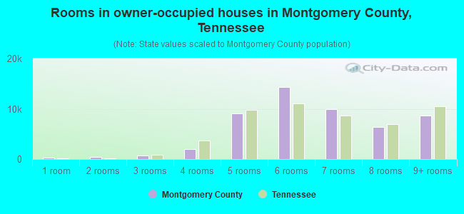 Rooms in owner-occupied houses in Montgomery County, Tennessee