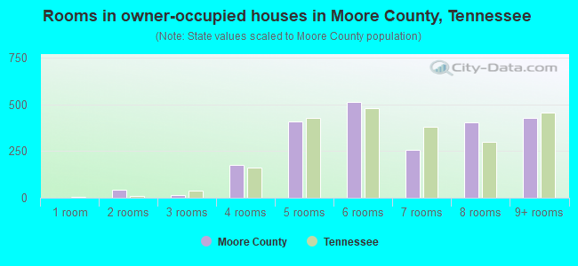 Rooms in owner-occupied houses in Moore County, Tennessee