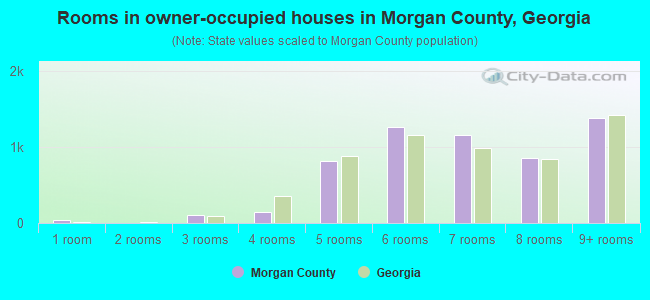 Rooms in owner-occupied houses in Morgan County, Georgia