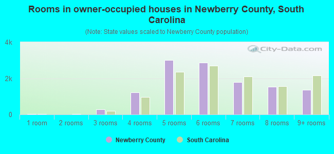 Rooms in owner-occupied houses in Newberry County, South Carolina