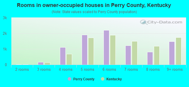 Rooms in owner-occupied houses in Perry County, Kentucky