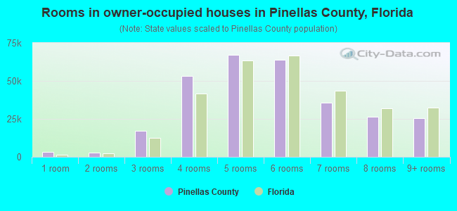 Rooms in owner-occupied houses in Pinellas County, Florida