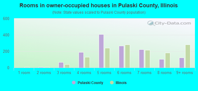 Rooms in owner-occupied houses in Pulaski County, Illinois
