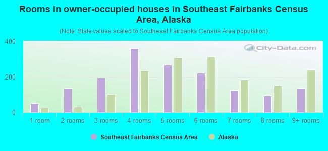 Rooms in owner-occupied houses in Southeast Fairbanks Census Area, Alaska