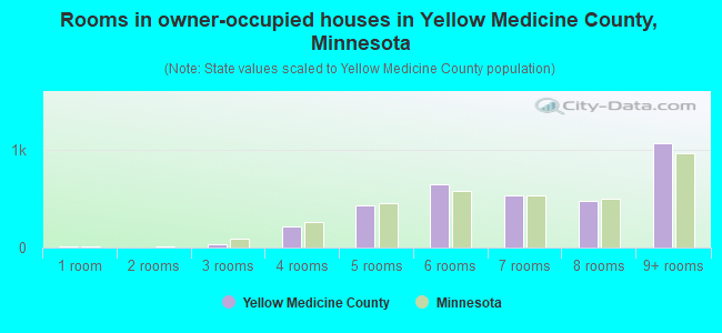 Rooms in owner-occupied houses in Yellow Medicine County, Minnesota