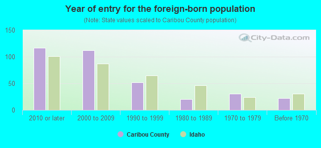 Year of entry for the foreign-born population