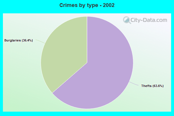 Crimes by type - 2002