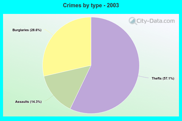 Crimes by type - 2003