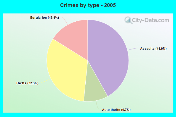 Crimes by type - 2005