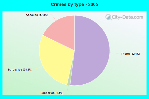 Crimes by type - 2005